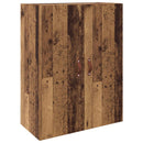 Vægmonteret skab 2 pcs Gammelt træ 69,5 x 34 x 90 cm