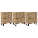 Sideboard 3 pcs Artisan Egetræ 60 x 35 x 70 cm