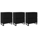 Sideboard 3 pcs Sort eg 60 x 35 x 70 cm
