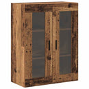 Væghængte skabe 2 pcs Gammelt træ 69,5 x 34 x 90 cm