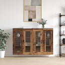 Væghængte skabe 2 pcs Gammelt træ 69,5 x 34 x 90 cm