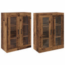 Væghængte skabe 2 pcs Gammelt træ 69,5 x 34 x 90 cm