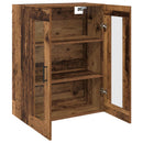 Væghængte skabe 2 pcs Gammelt træ 69,5 x 34 x 90 cm