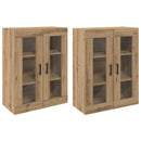 Væghængte skabe 2 pcs artisan eg 69,5 x 34 x 90 cm