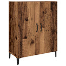 Highboard 2 pcs Gammelt træ Konstrueret træ