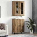 Highboard 2 pcs Artisan Egetræ Konstrueret træ