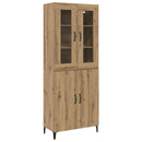 Highboard 2 pcs Artisan Egetræ Konstrueret træ