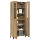 Highboard 2 pcs Artisan Egetræ Konstrueret træ