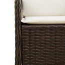 Havebænk Brun polyrattan