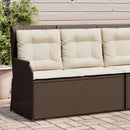 Havebænk Brun polyrattan