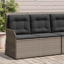 Havebænk Grå polyrattan