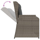 Havebænk Grå polyrattan