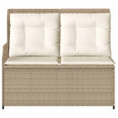 Havebænk Beige polyrattan