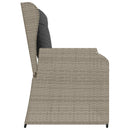 Havebænk Lysegrå polyrattan