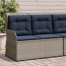 Havebænk Grå polyrattan
