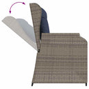 Havebænk Grå polyrattan
