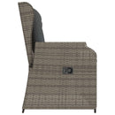 Havebænk Grå polyrattan