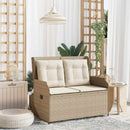 Havebænk Beige polyrattan