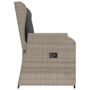 Havebænk Lysegrå polyrattan