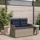 Havebænk Grå polyrattan