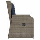 Havebænk Grå polyrattan