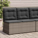 Havebænk Grå polyrattan