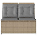 Havebænk Beige polyrattan