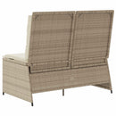 Havebænk Beige polyrattan