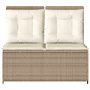 Havebænk Beige polyrattan