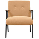 lænestol Beige Krøllet Uld-lignende Stof