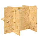 Terrariumbase Brun 80 x 50 x 50 cm OSB