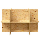 Terrariumbase Brun 80 x 50 x 50 cm OSB