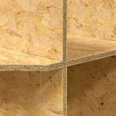 Terrariumbase med hylde Brun 40 x 40 x 50 cm OSB