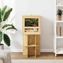 Terrariumbase med hylde Brun 40 x 40 x 50 cm OSB