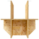 Terrariumbase med hylde Brun 40 x 40 x 50 cm OSB