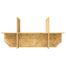 Terrariumbase med hylde Brun 80 x 40 x 50 cm OSB