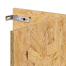 Terrariumbase med hylde Brun 100 x 40 x 50 cm OSB