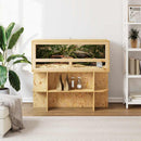 Terrariumbase med hylde Brun 100 x 40 x 50 cm OSB