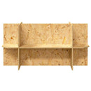 Terrariumbase med hylde Brun 100 x 40 x 50 cm OSB