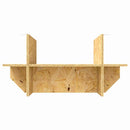 Terrariumbase med hylde Brun 60 x 30 x 50 cm OSB