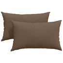 Sofapuder 2 stk. Stof Brun 50 x 30 cm