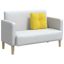 Rygpude Lys Gul 45 x 24 x 50 cm Stof