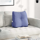 Rygpude Jeans blå 45 x 24 x 50 cm Stof