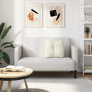 Rygpude Creme 45 x 24 x 50 cm Fløjl