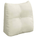 Rygpude Creme 45 x 24 x 50 cm Fløjl