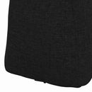 Rygpude Sort 60 x 24 x 50 cm Stof