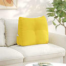 Rygpude Lys Gul 60 x 24 x 50 cm Stof