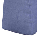 Rygpude Jeans blå 60 x 24 x 50 cm Stof