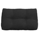 Rygpude Sort 80 x 24 x 50 cm Stof