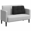 Rygpude Sort 80 x 24 x 50 cm Stof